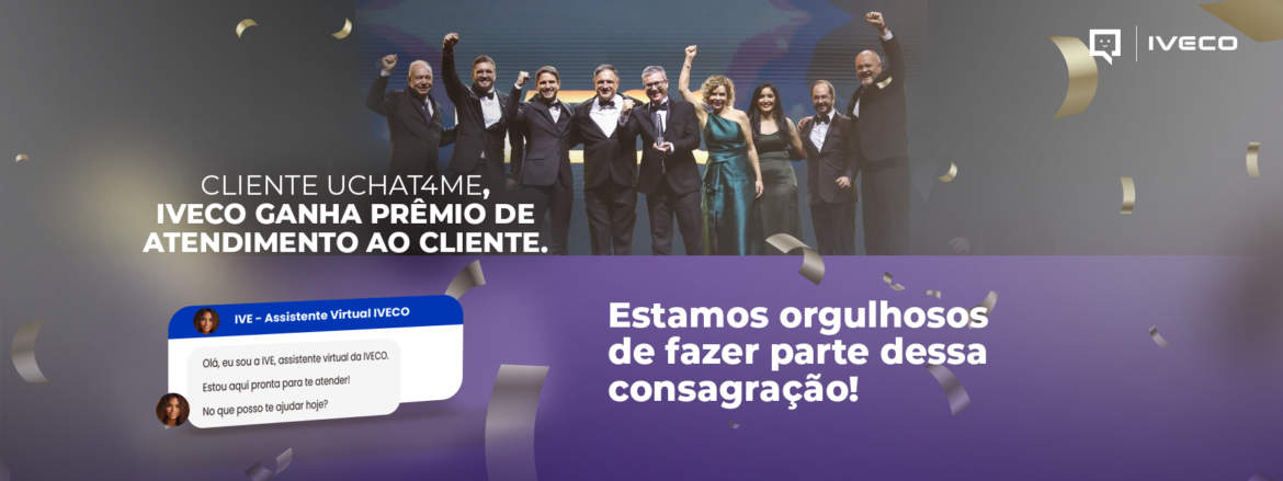 A IVECO, uma das principais montadoras no setor de transporte global e nosso cliente, conquistou o Prêmio Consumidor Moderno de Excelência em Serviços ao Cliente 2024, destacando-se como referência no atendimento ao consumidor.